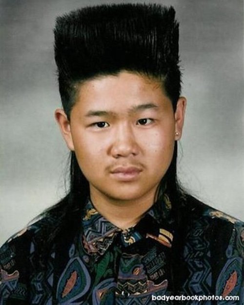bad hair yearbook photos