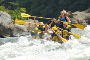 Whitewater rafting